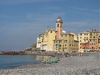 Camogli, Italian Riviera, Swimming beach